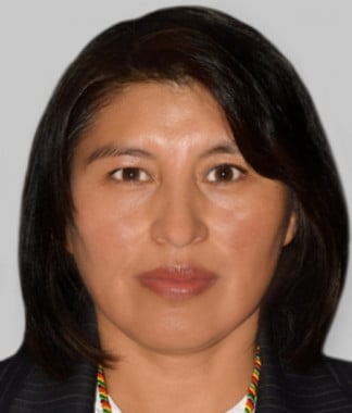 Ofelia Moya Calle, miembro de número de la Academia Boliviana de la Lengua.
