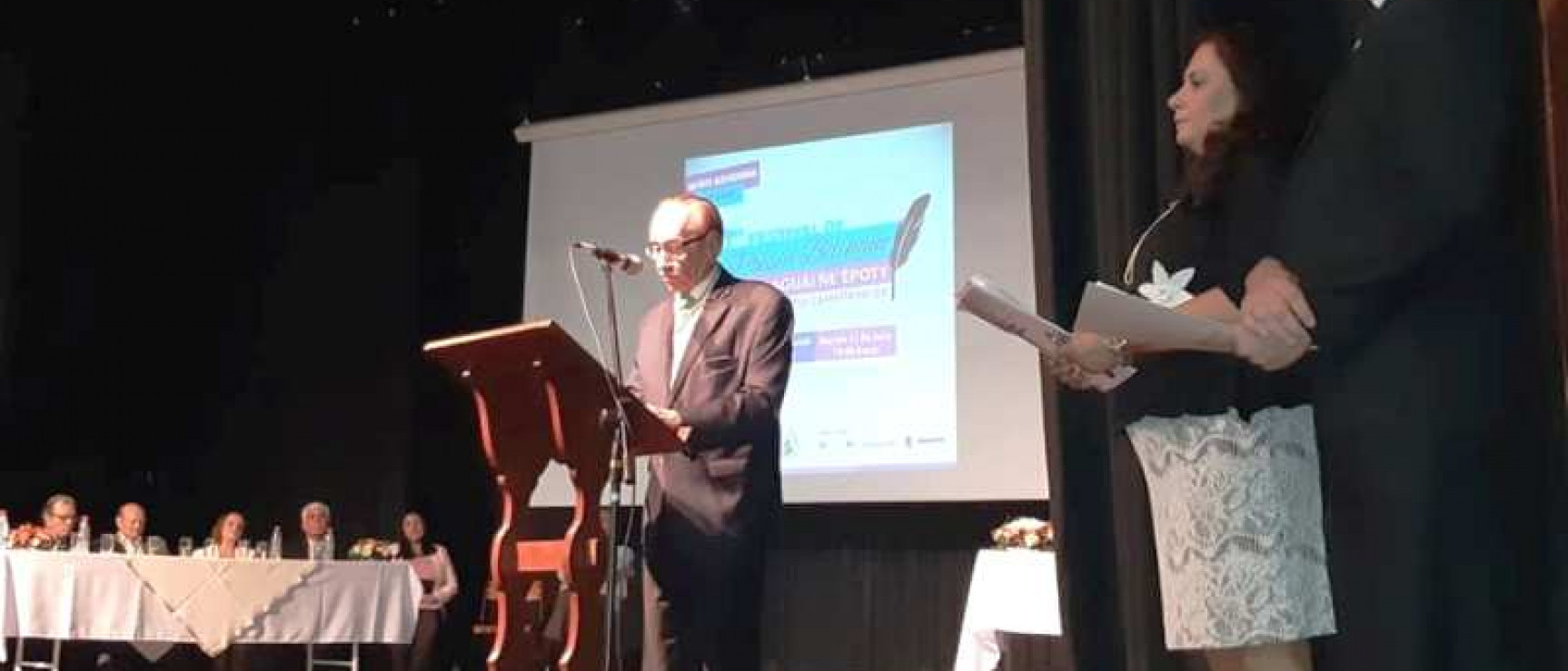 Intervención del presidente de la Academia Paraguaya de la Lengua, José Moreno Rufinelli.