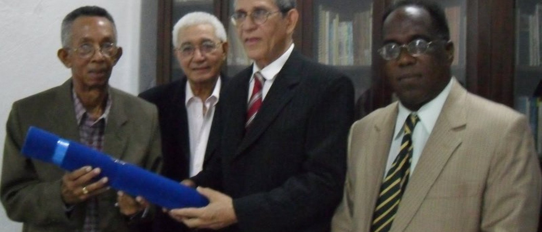 De izquierda a derecha: Ramón Emilio Reyes, Manuel Matos Moquete, Bruno Rosario Candelier y Manuel Núñez.
