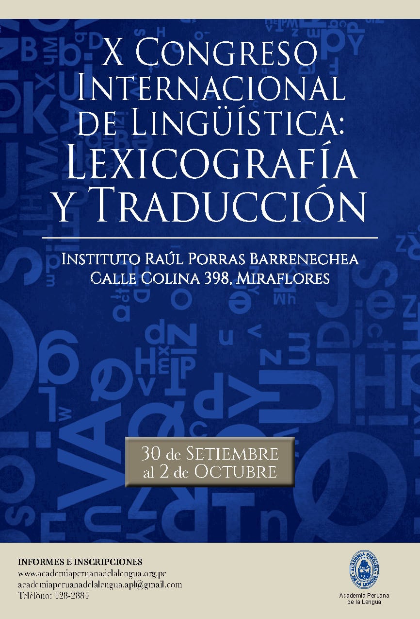 X Congreso Internacional de Lingüística: Lexicografía y Traducción ...