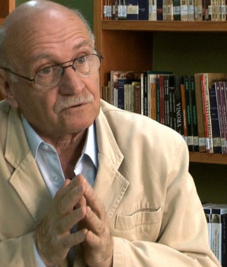 Jacobo Rauskin, de la Academia Paraguaya de la Lengua.Foto: Ecocultura TV.