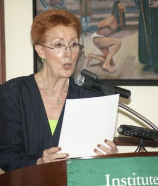 Mariela Gutiérrez, de la Academia Norteamericana de la Lengua. Foto: Wenceslao Cruz.
