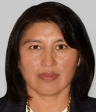 Ofelia Moya Calle, miembro de número de la Academia Boliviana de la Lengua.
