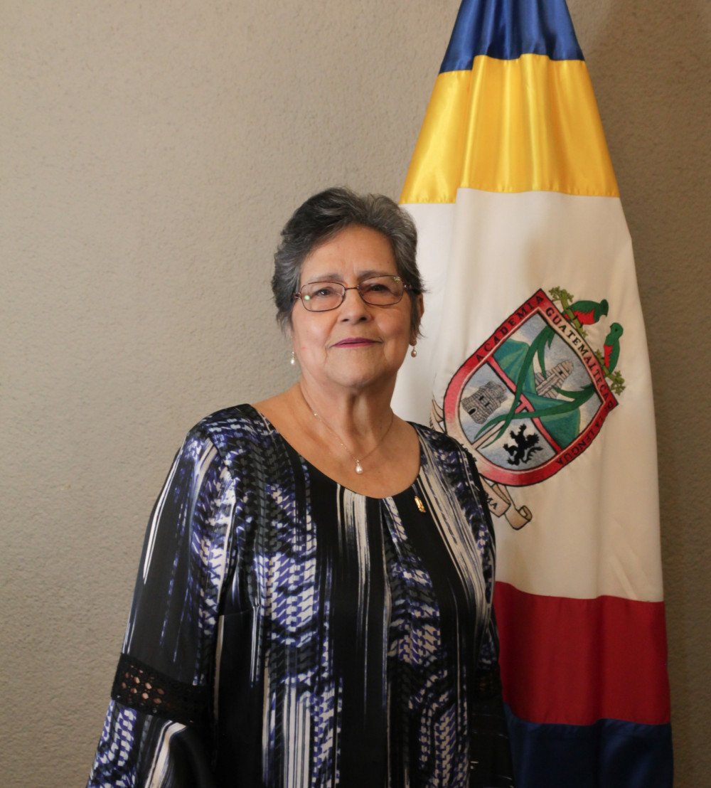 Delia Quiñónez, miembro de la Academia Guatemalteca de la Lengua.