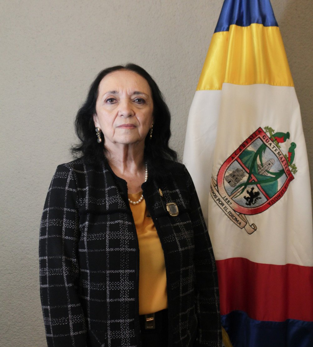 Lucrecia Méndez, miembro de la Academia Guatemalteca de la Lengua.
