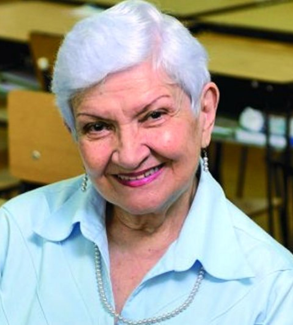 Estela Appleyard de Acuña, secretaria general de la Academia Paraguaya de la Lengua.Foto: Javier Valdez.