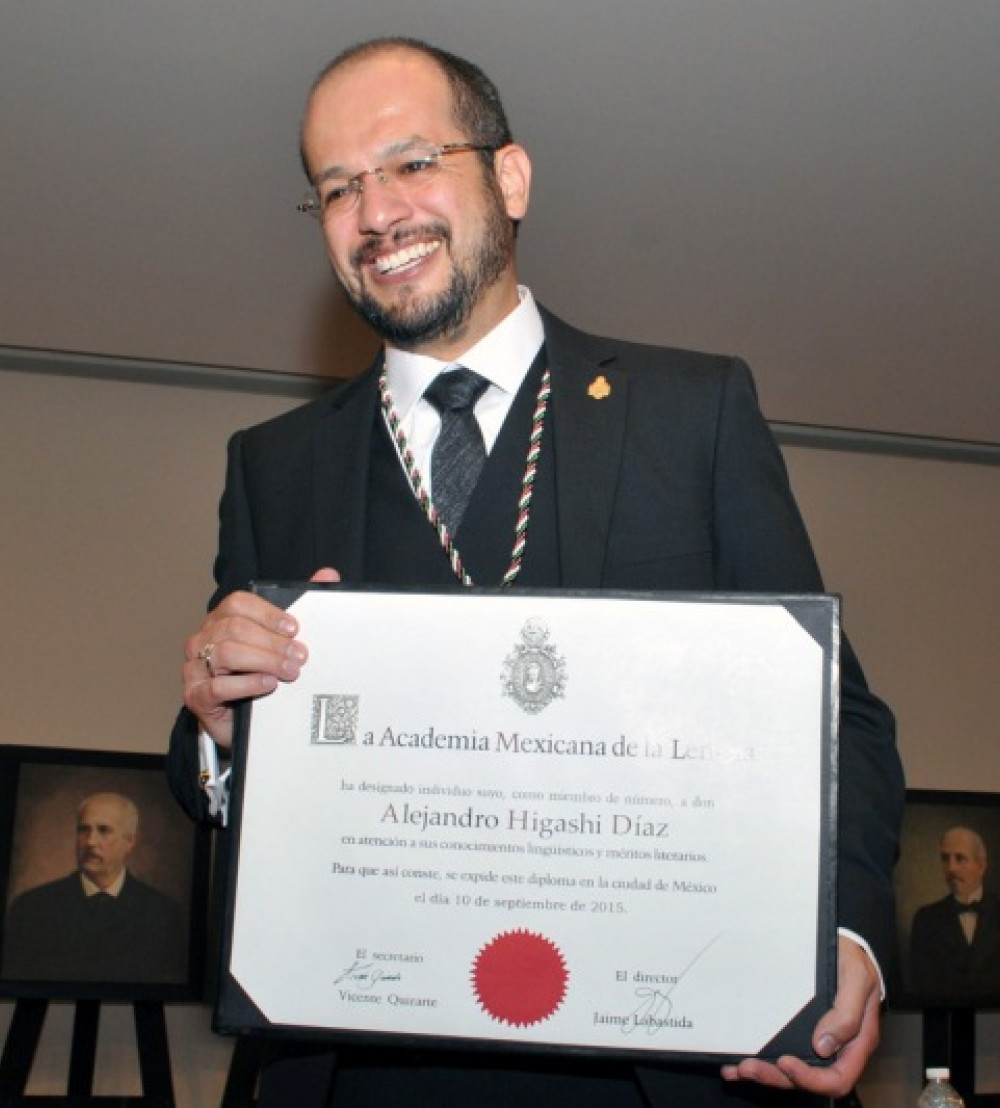 Alejandro Higashi, miembro de número de la Academia Mexicana de la Lengua. Foto: Secretaría de Cultura.