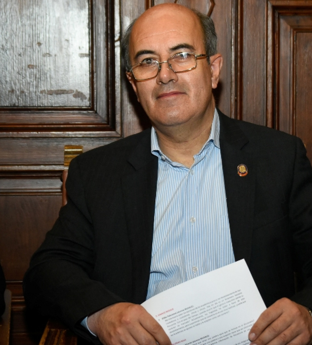 Juan Carlos Vergara Silva, miembro de número de la Academia Colombiana de la Lengua. Foto: Pablo de la Peña.