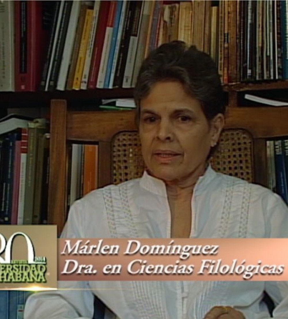 Marlen Domínguez, miembro de la Academia Cubana de la Lengua.