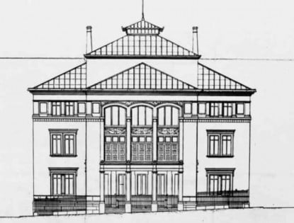boceto fachada RAE