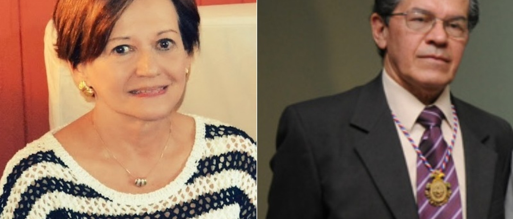 Amalia Chaverri Fonseca, vicepresidenta, y Carlos Francisco Monge, prosecretario de la corporación.