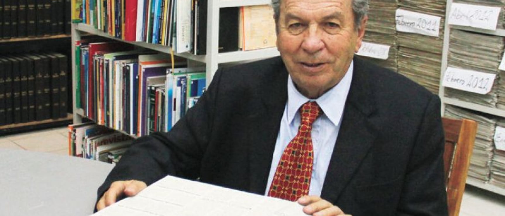 Mariano Baptista Gumucio, miembro de la Academia Boliviana de la Lengua. Foto: Eduardo Schwartzberg para La Razón.