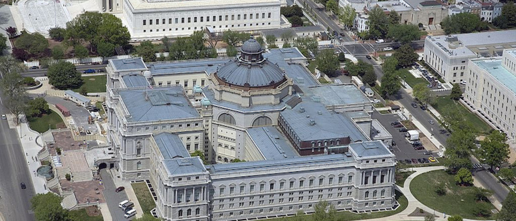 Vista aérea de la Biblioteca del Congreso, en Washington. Foto: Library of Congress.