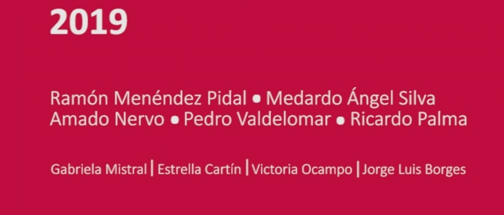 En 2019 se celebran varios aniversarios académicos.