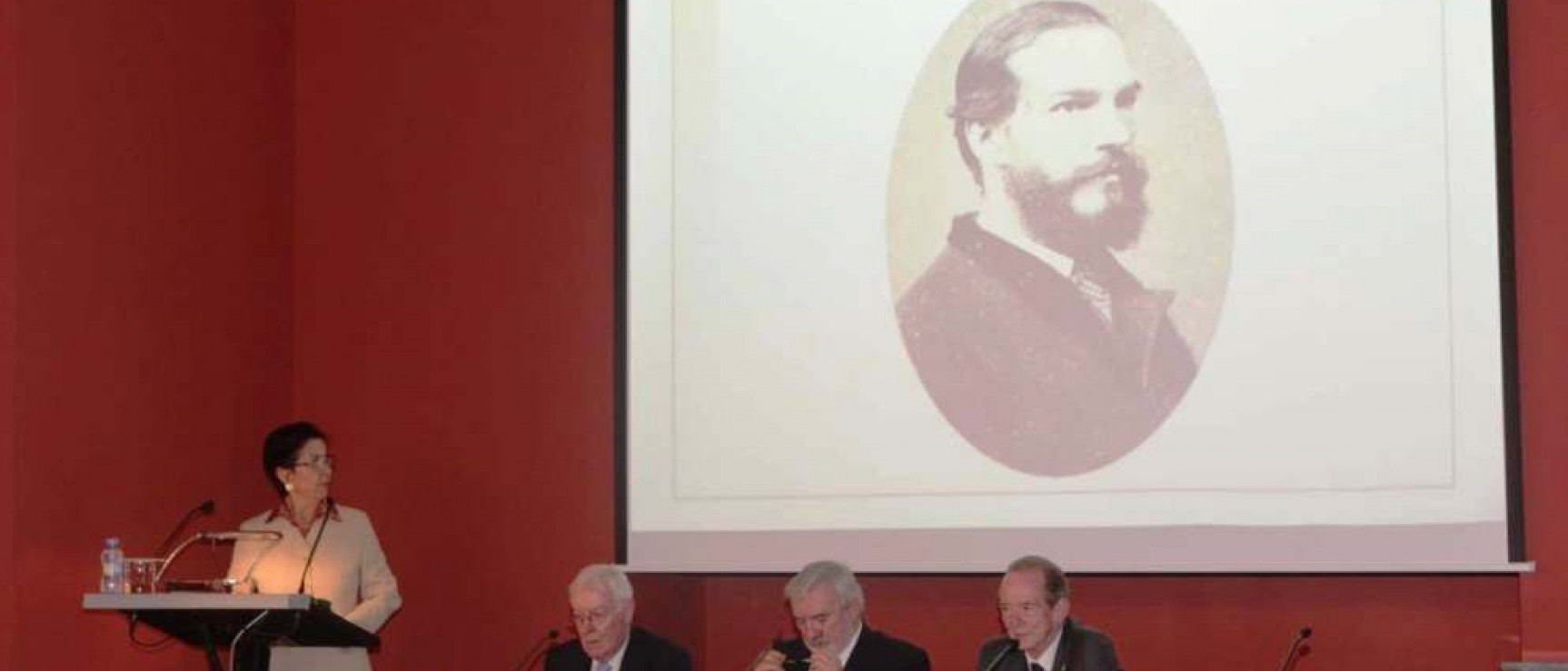 Inauguración de la sala de conferencias dedicada a Rufino José Cuervo en la RAE