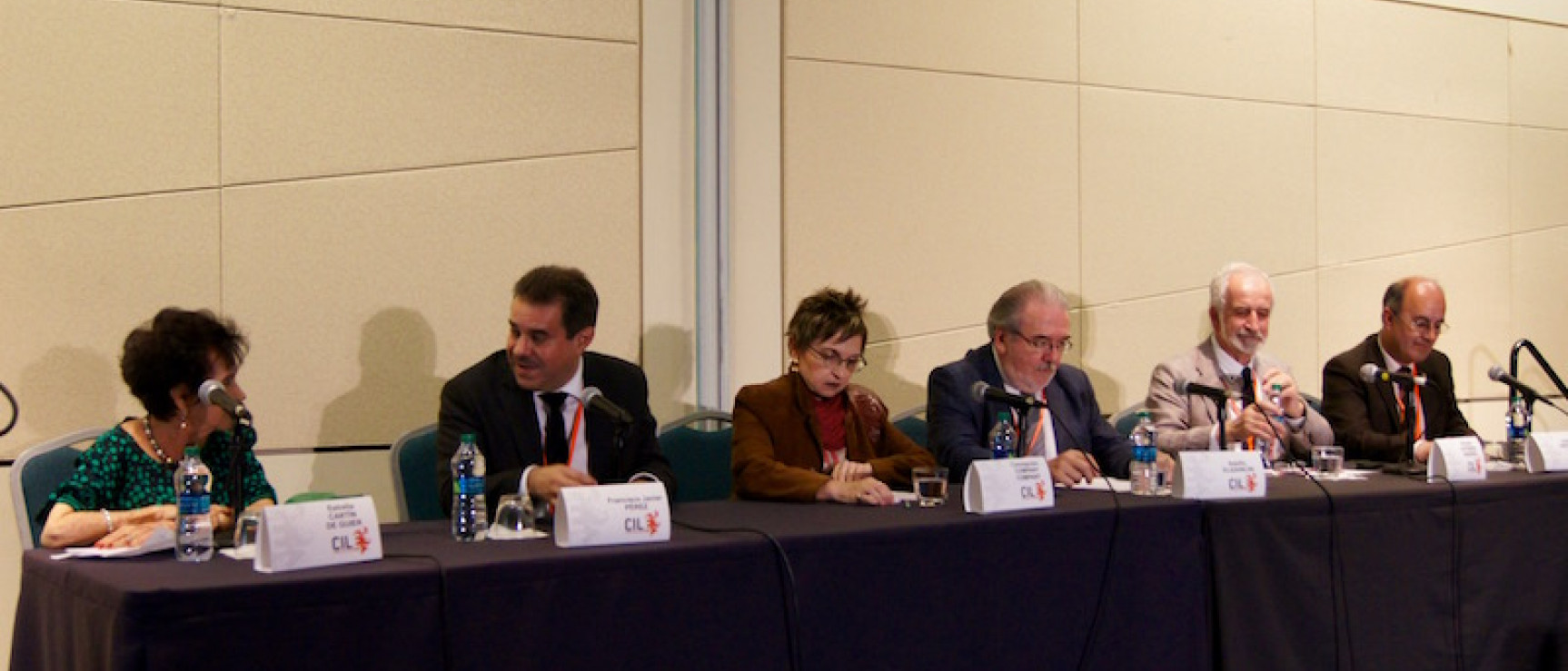 Participantes en el panel sobre los retos de la política panhispánica.