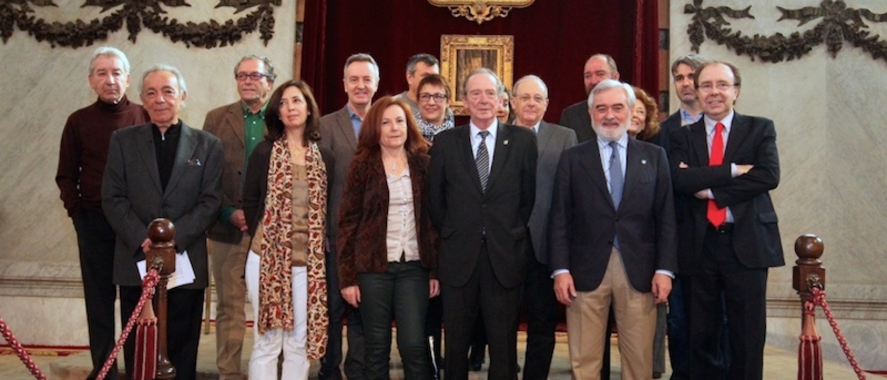 Académicos, actores y directores de los teatros participantes en el proyecto.