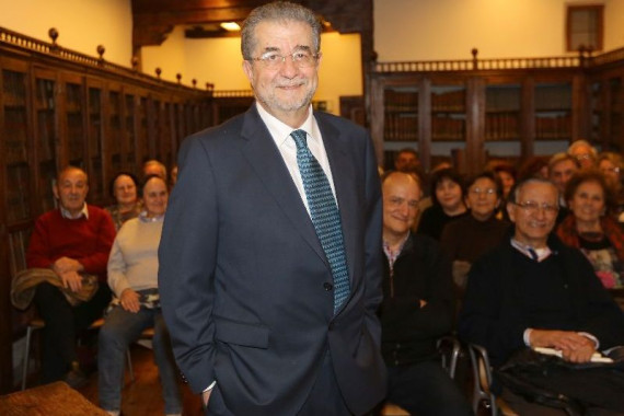 Pascual ha hablado sobre «El Quijote o la libertad del lector». Foto: Henar Sastre, «El Norte de Castilla».