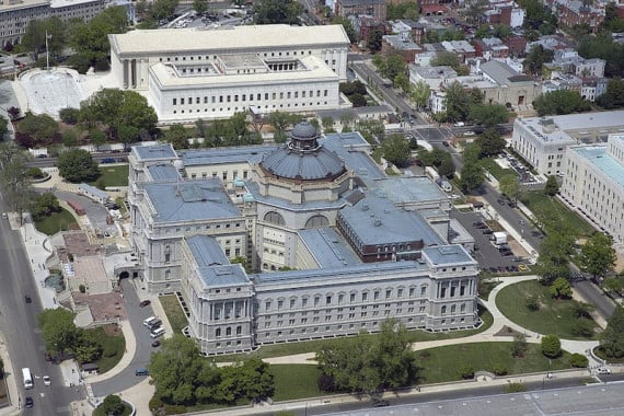 Vista aérea de la Biblioteca del Congreso, en Washington. Foto: Library of Congress.