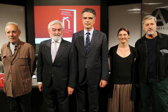 Acto de presentación de «Borges esencial» en la Casa de América de Madrid.