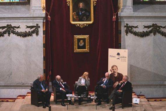 Imagen de la mesa redonda «Galdós de nuevo en la RAE» (foto: RAE)