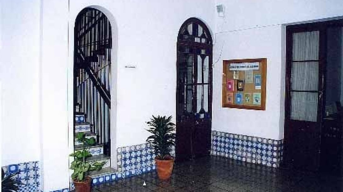 Patio de la sede de la Academia Nacional de Letras de Uruguay.
