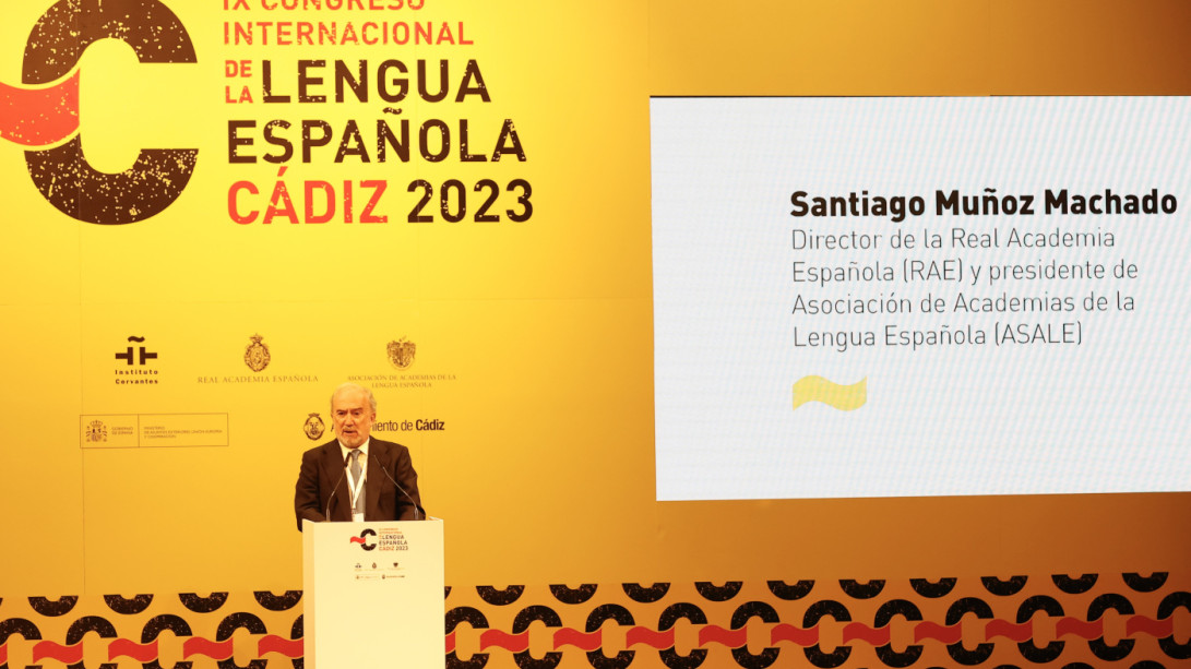 Santiago Muñoz Machado en la inauguración del CILE (FOTO: CASA REAL)