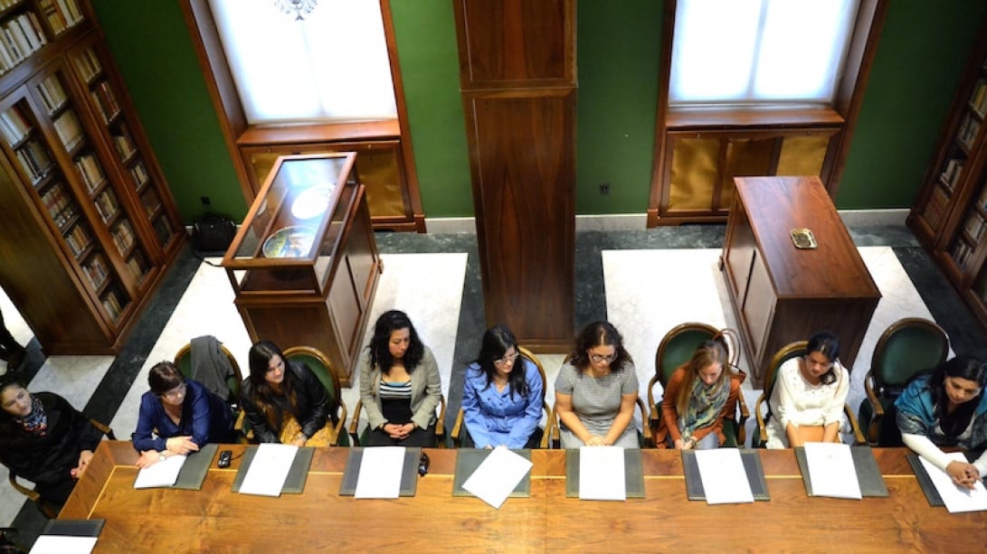 Alumnas del XII Curso de la ELH.