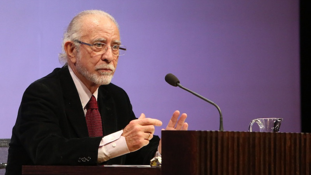 José María Merino en la Fundación March de Madrid. Foto: © Carmen Botán