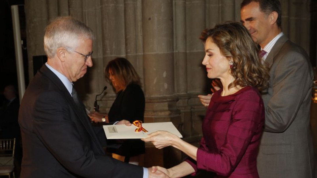 José Manuel Sánchez Ron, Premio Nacional de Ensayo de 2015. © Casa de S.M. el Rey