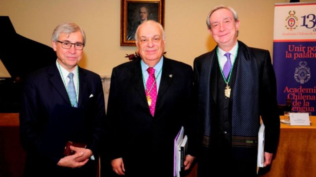 Los académicos Iván Jaksic, Alfredo Matus y Fernando Lolas.