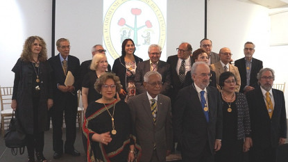 Santiago Muñoz Machado con los académicos de la ANL (foto: RAE)