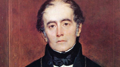 Retrato de don Andrés Bello por Raymond Monvoisin (Universidad de Chile)