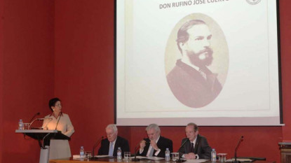Inauguración de la sala de conferencias dedicada a Rufino José Cuervo en la RAE