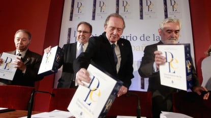 Los participantes en la presentación antes de la rueda de prensa.