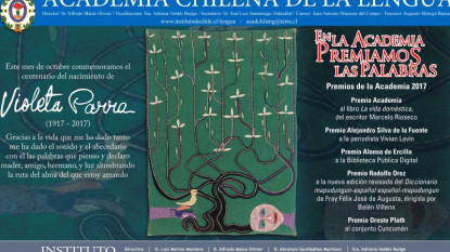 Ventana Cultural de la Academia Chilena de la Lengua de octubre de 2017.