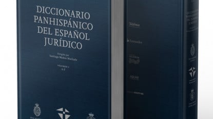 Portada del «Diccionario panhispánico del español jurídico».