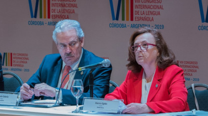 Aurora Egido durante su intervención.