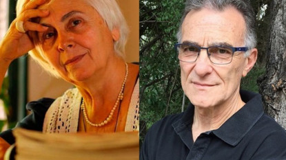 Inés Aráoz y Juan Carlos Moisés (foto: Academia Argentina de Letras)