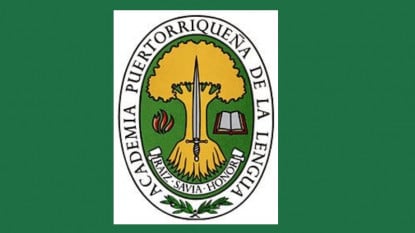 Escudo de la Academia Puertorriqueña de la Lengua Española.