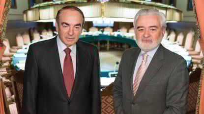 José Antonio Villasante y Darío Villanueva, firmantes del acuerdo.