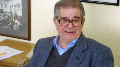 Miguel León-Portilla recibe homenaje de la UNAM. Foto: El Universal.