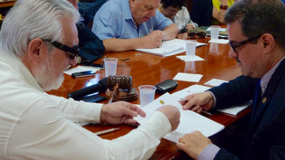 El presidente y el secretario general de ASALE.