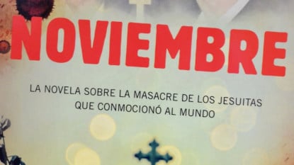 Cubierta de «Noviembre». Edición de Planeta México 2015. Detalle.