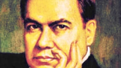 Retrato de Rubén Darío. Detalle.