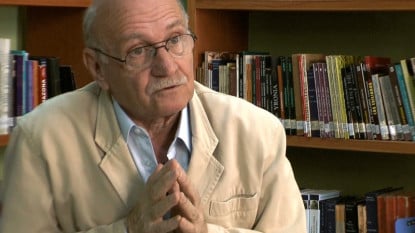 Jacobo Rauskin, de la Academia Paraguaya de la Lengua.Foto: Ecocultura TV.