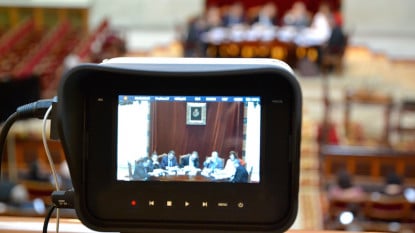 Participantes en la mesa redonda sobre «Lexicografía y lingüística».