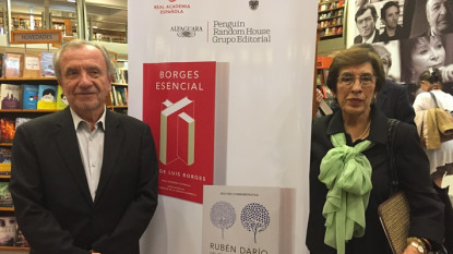Presentación de las ediciones conmemorativas de Borges y Rubén Darío en Quito.