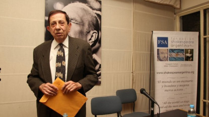 Rolando Costa Picazo, miembro de número de la Academia Argentina de Letras.Foto: Fundación Shakespeare Argentina.