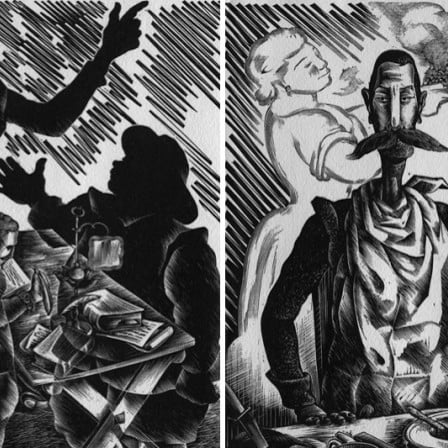 Ilustraciones de Enric Ricart para el «Quijote».